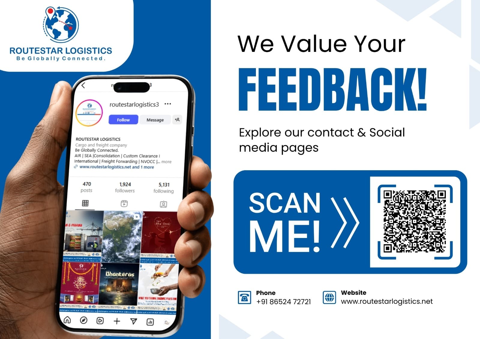 Routestar Logistics QR Code